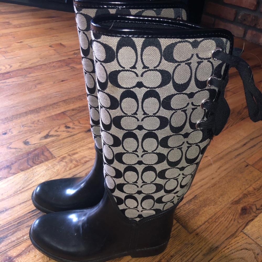 CHEAP COACH RAIN BOOTS